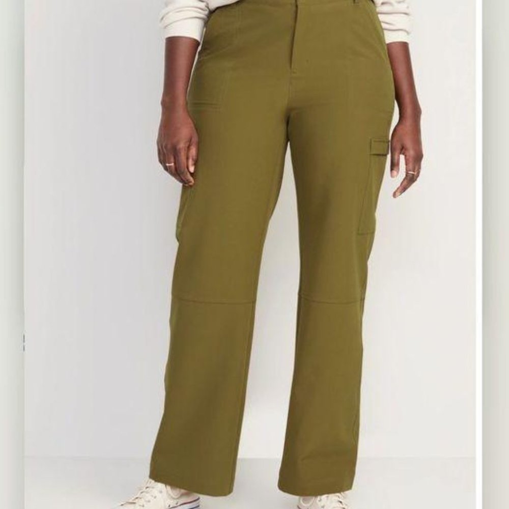 Old Navy High-Waisted  StretchTech Water-Repellent Straight Cargo Pants New
